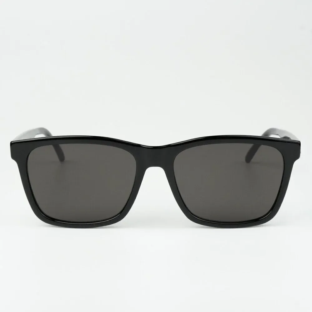 NEW Saint Laurent SL318 001 Black Square Unisex Sunglasses